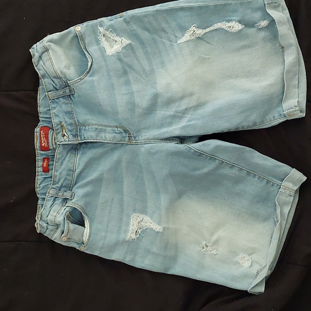 LIKE NEW🩳Arizona Girls Plus Lightwash denim/Jean Bermuda shorts; Size:16.5 Plus